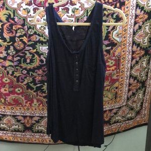 Free People Navy Tank Top